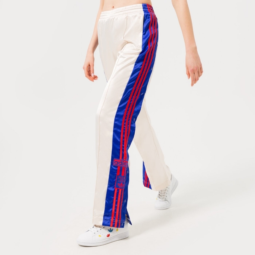 Adidas Originals Satin Adibreak Pants in Wonder White, XL